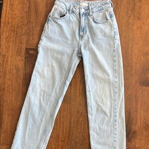 We The Free Light Blue Distressed Pacifica Straight leg jean